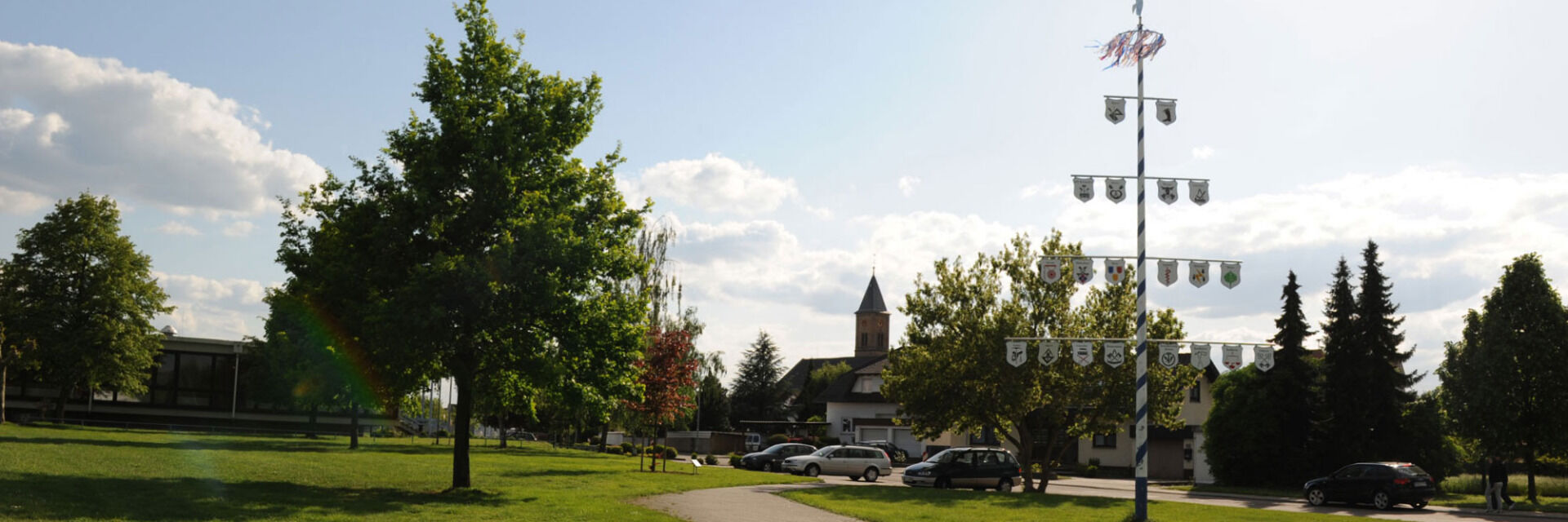 Ansicht auf die Gemeinde Kronau